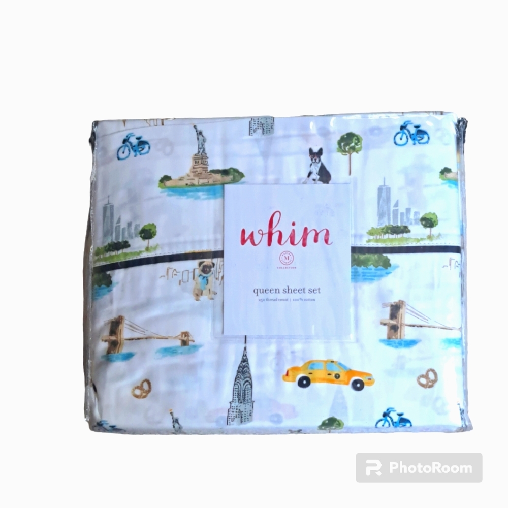 Martha stewart whim queen size sheet set